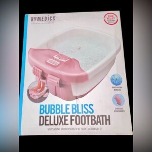 Homedics Bubble Bliss Deluxe Foot Spa
NWOT